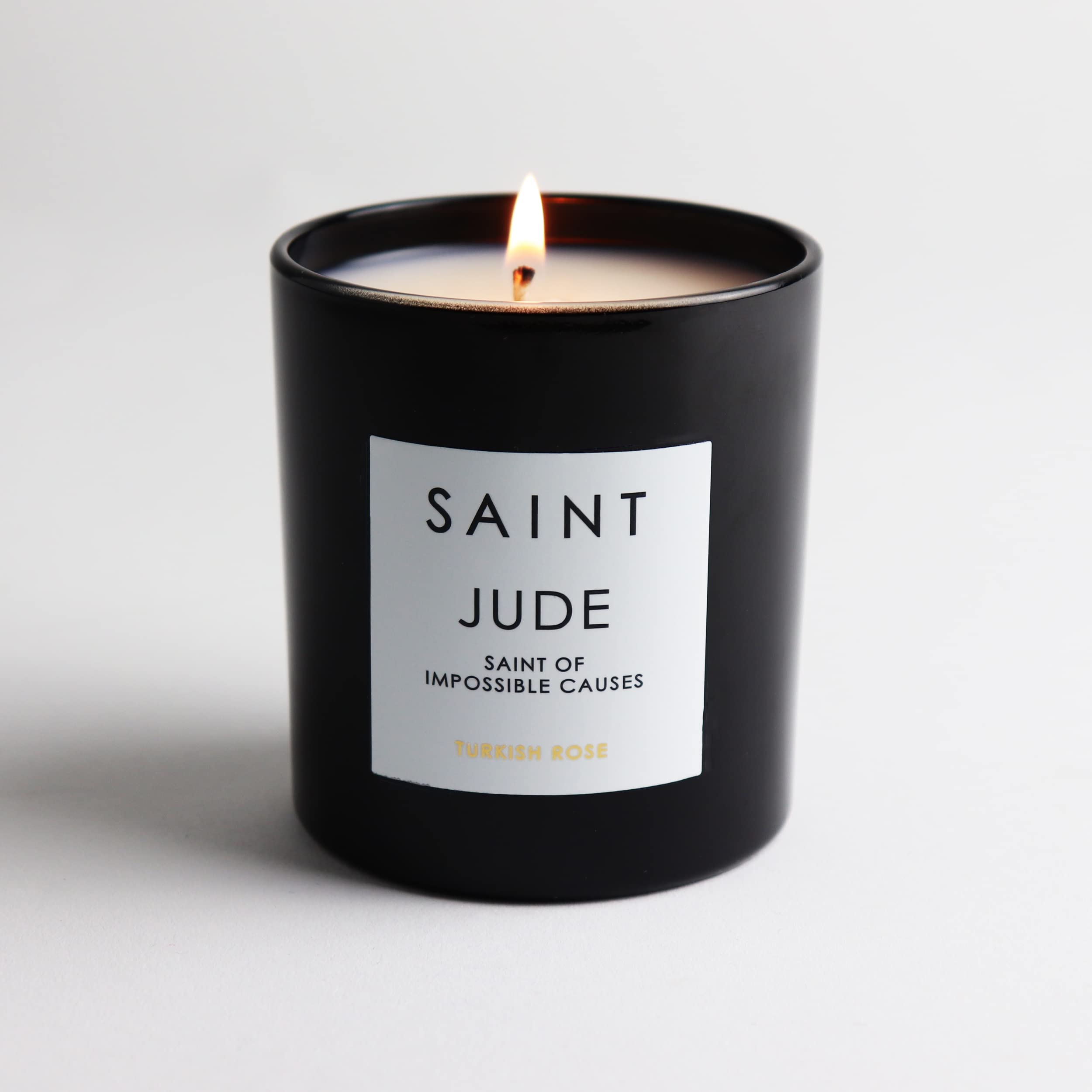 Saint Jude Duftkerze mit Gebet, Gebetsmünze und Heiligem Öl, der unmöglichen Ursachen, Soja-Kokosnuss-Aromatherapie-Kerze mit 50 Stunden Brenndauer