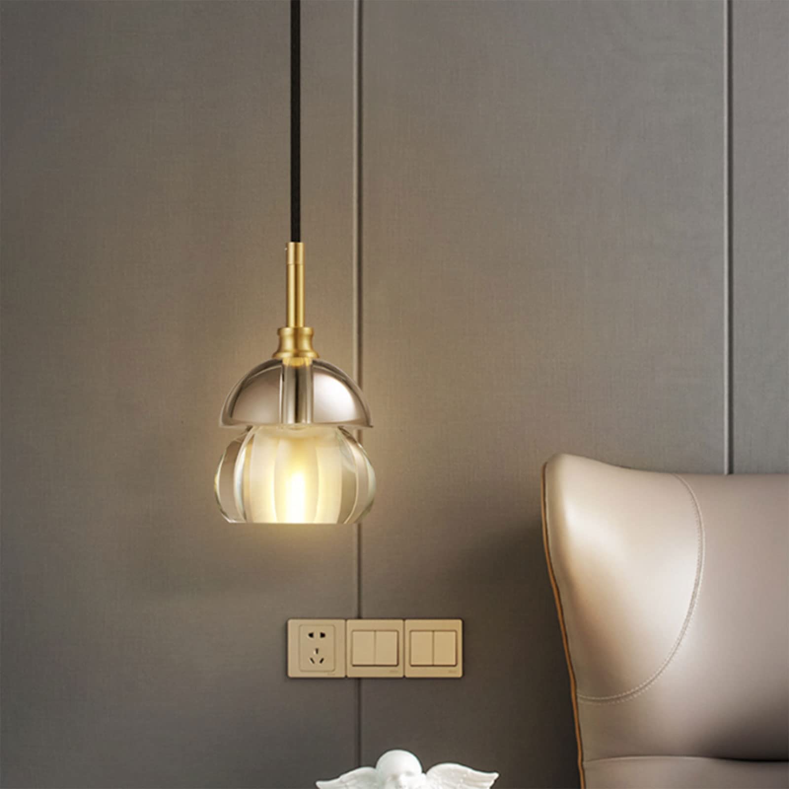 Lampes suspendues et lustre à tête unique pour décoration intérieure LED