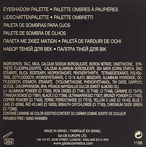 Image of GA-DE Velveteen Eyeshadow Palette 46 My Dark Romance 8.1 gm