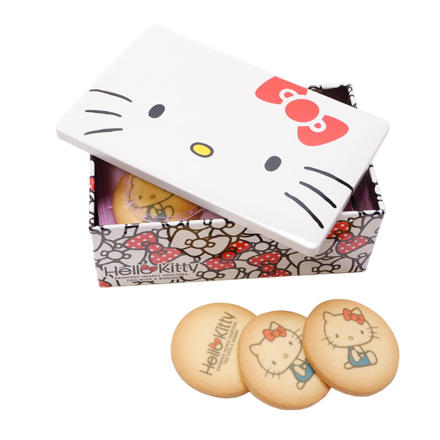 Amazon.co.jp: 長登屋（ナガトヤ）ハローキティプリントクッキー缶 10