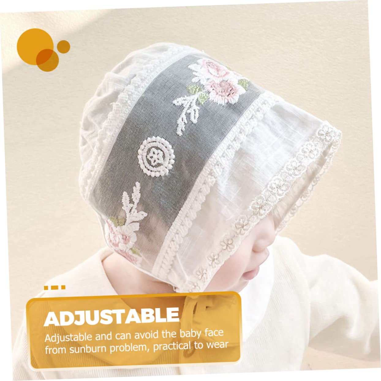 BESTYASH Sombrero de Gorro de Pescador de Verano Sombrero de Las niñas pequeño Sombrero bebé Gorro fotográfico bebé Gorro de Sombrero de Verano para niña algodón