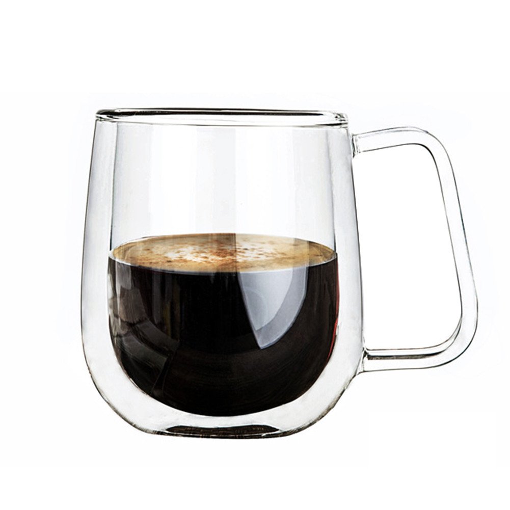 KADAX Dubbelwandige glazen, set, 200 ml, thermoglazen van borosilicaatglas, drinkglazen voor thee, koffie, cappuccino, water, sap, ijsthee, koffieglazen, theeglazen met zweefeffect (met handvat, 4 KADAX Dubbelwandige glazen, set, 200 ml, thermoglazen van borosilicaatglas, drinkglazen voor thee, koffie, cappuccino, water, sap, ijsthee, koffieglazen, theeglazen met zweefeffect (met handvat, 4