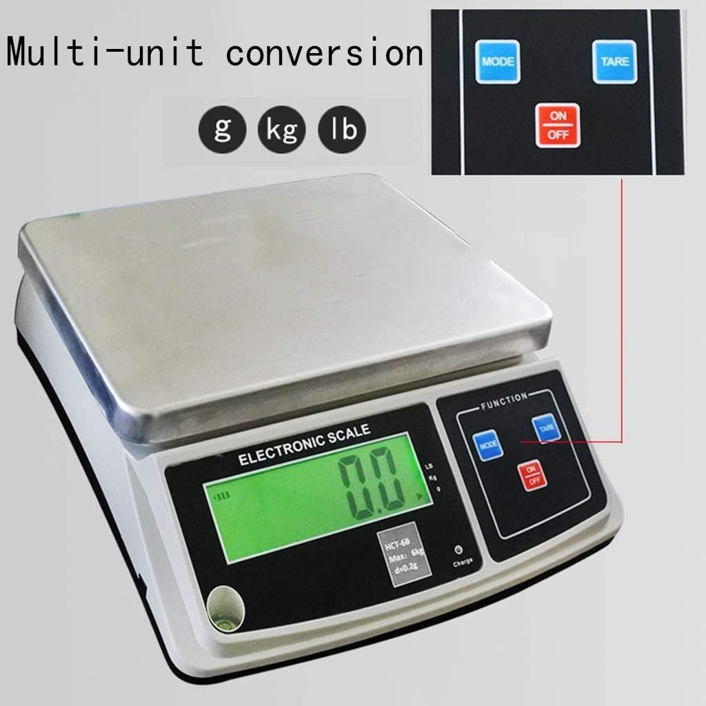 Hochpräzise digitale Küchenwaage mit LCD-Display, multifunktional für präzises Kochen und Backen