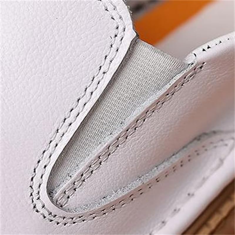 Men's Resistant Work Oxford Men Loafers Casual Slip On Shoes Soft Lightweight Driving Boat White Big Size Shoe(D,9.5)4