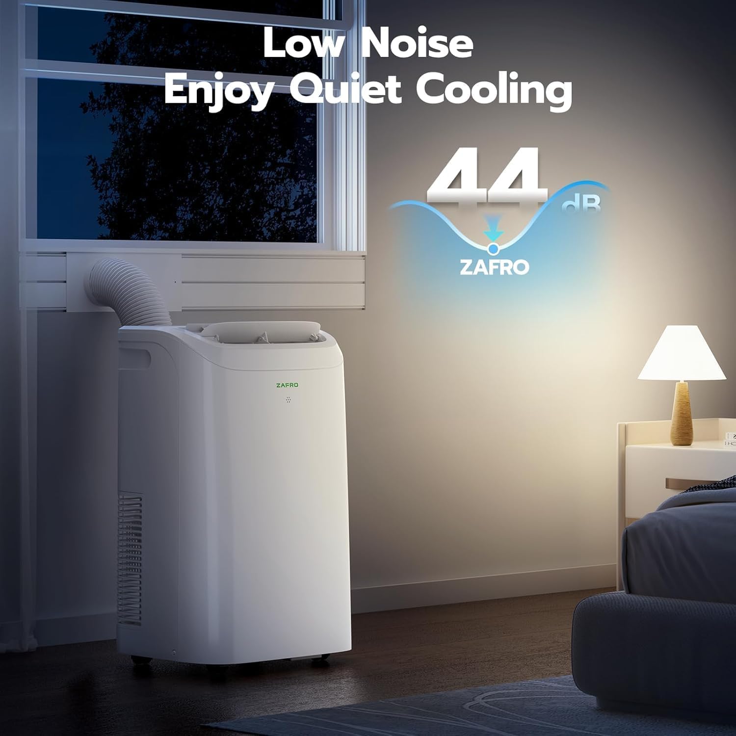 Condition photo showing New/Like New for zafro portable air conditioner, 12000 btu (8000 btu sacc), cools rooms up to 500 sq.ft, smart portable ac unit with ultra-quiet (44db), drainage-free cooling, energy-efficient, easy installation