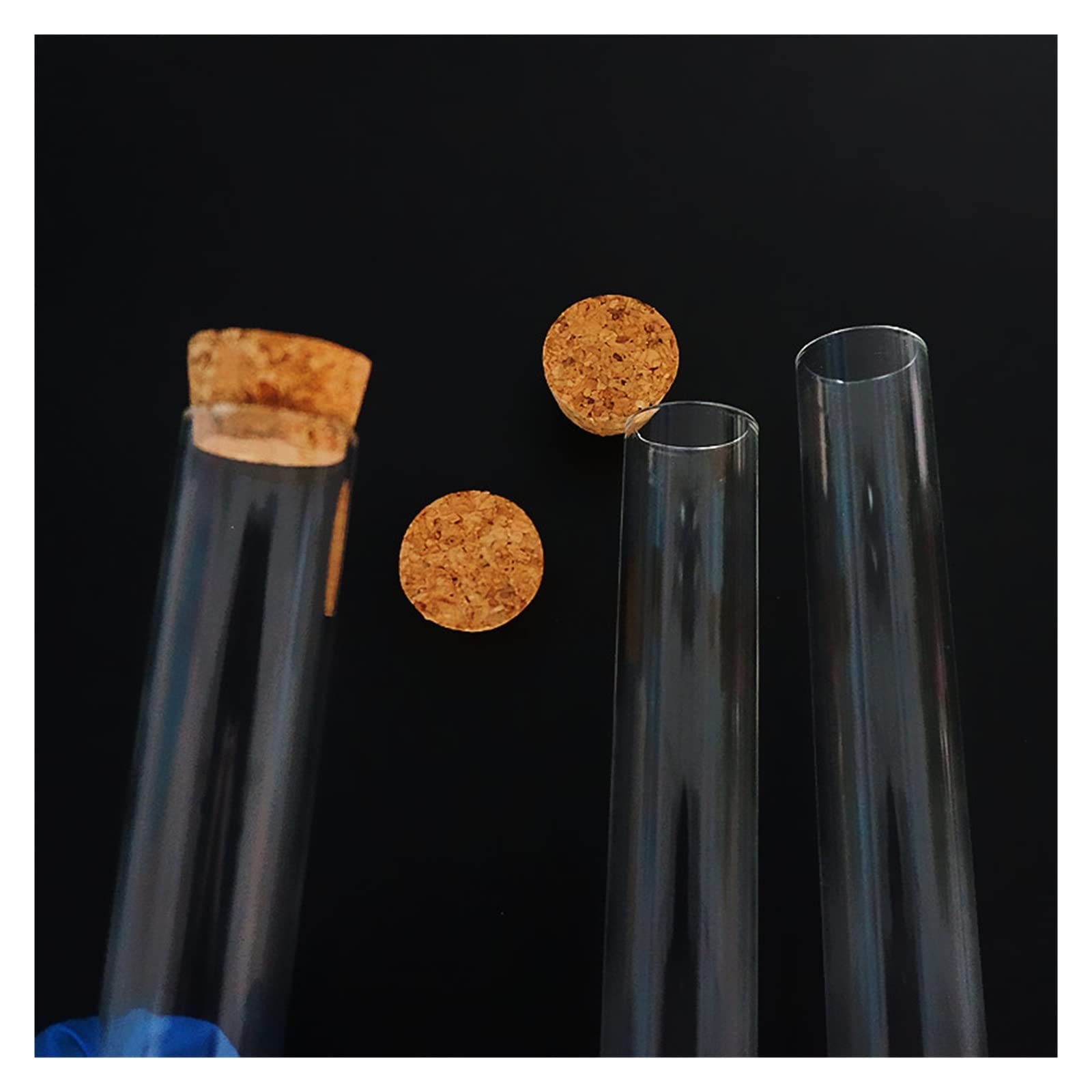 YYJzsw 24 sztuk/partia 25x150mm jasne płaskie dno szklane probówki z korkami materiały laboratoryjne