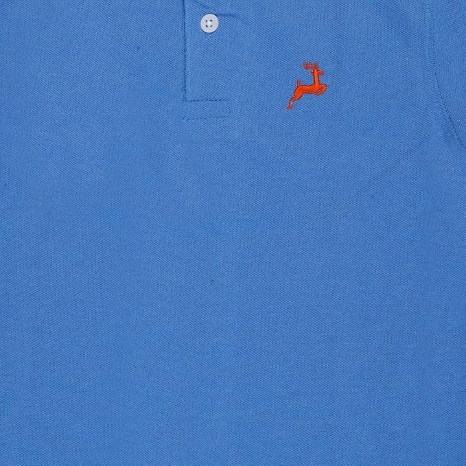 Image of Cloth Theory Boys Cotton Polo T-Shirt for Kids Regular Fit Half Sleeve Casual Summer Polo Neck T-Shirt