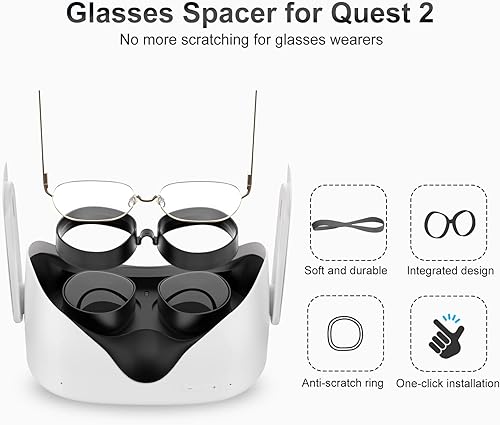 Miniatura 6 de SUPERUS Face Cover Pad & Glasses Spacer Compatible with OculusMeta Quest 2 Accessories, Enhanced Comfort, and Prevent Your Glasses from Scratching