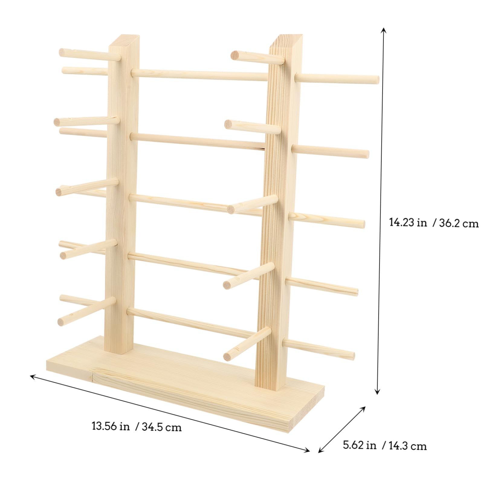 Holibanna Espositore Beige per Occhiali da Sole in Materiale Sintetico Supporto per 10 Paia Struttura in Legno e Organizzazione Elegante per Uso Domestico