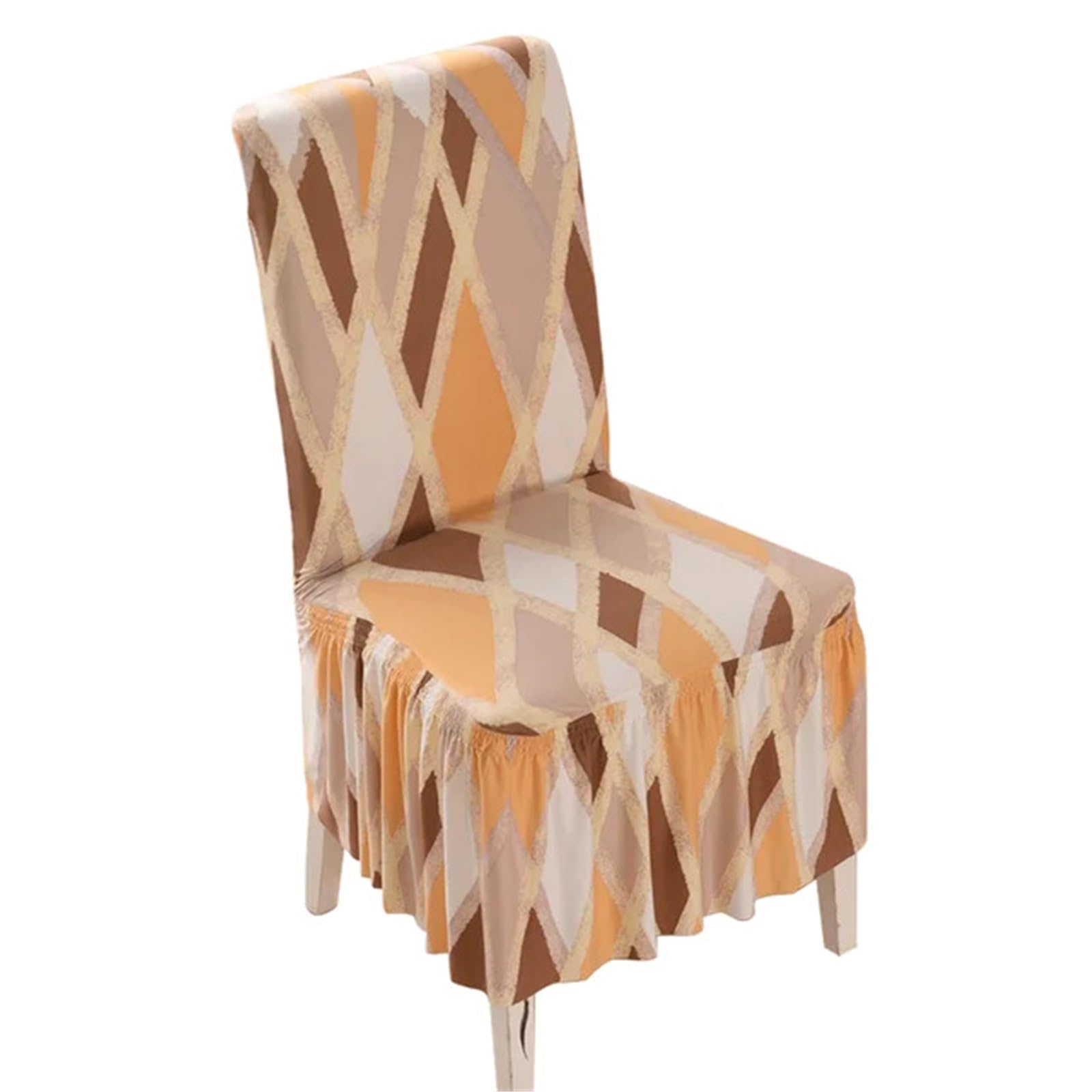 AIQIJOHI Wedding Chair Covers Stretch Spandex Dining Chair Cover Protectors Super Fit Banquet Seat Slipcovers For Hotel And Wedding Ceremony Skirt