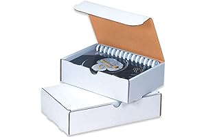 Aviditi 9x9x3 White Literature Mailing Boxes, 50 Pack