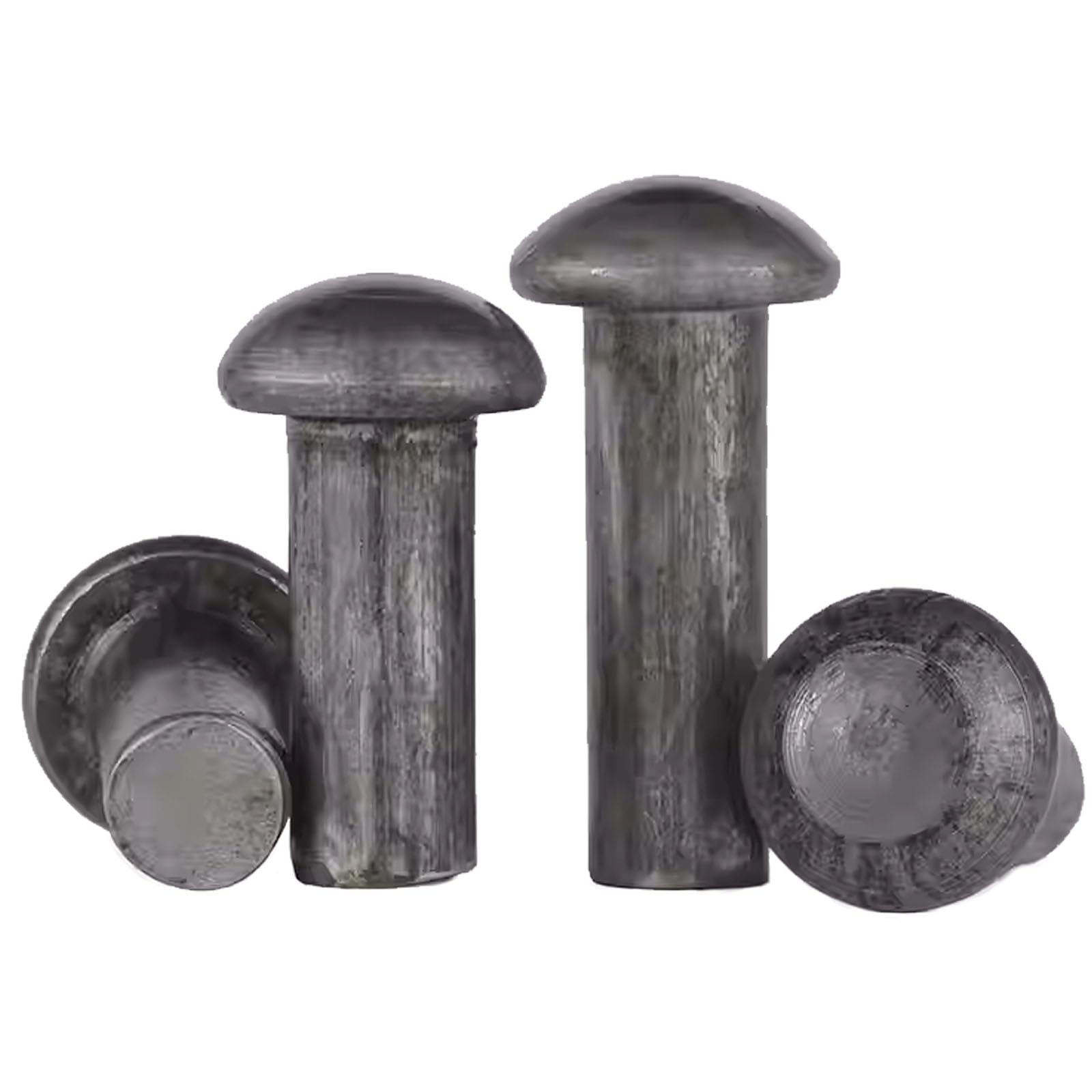 Remaches de cabeza redonda, remaches de cabeza semicircular de hierro macizo, aptos para uso industrial, paquete de 1 kg (M6*50)