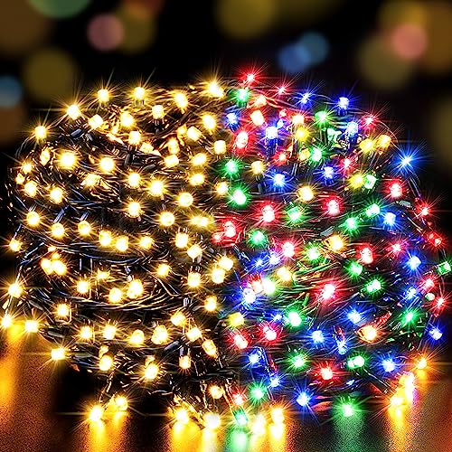 300 LED Christmas String Lights, 108FT Christmas Lights - UL Certified Outdoor & Indoor Fairy Lights Christmas Tree Decor, Patio, Garden, Party, Wedding, Halloween, Holiday Decoration 300 LED Christmas String Lights, 108FT Christmas Lights - UL Certified Outdoor & Indoor Fairy Lights Christmas Tree Decor, Patio, Garden, Party, Wedding, Halloween, Holiday Decoration