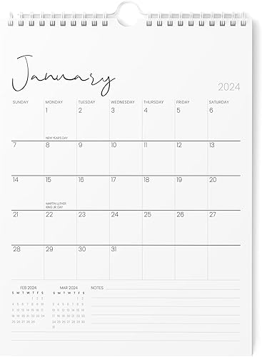Calendar 2024 - Vertical 8.5x11 2024 Wall Calendar Runs Until June 2025 - Easy Planning with the 2024 Calendar - Aesthetic Wall Calendar 2024-2025