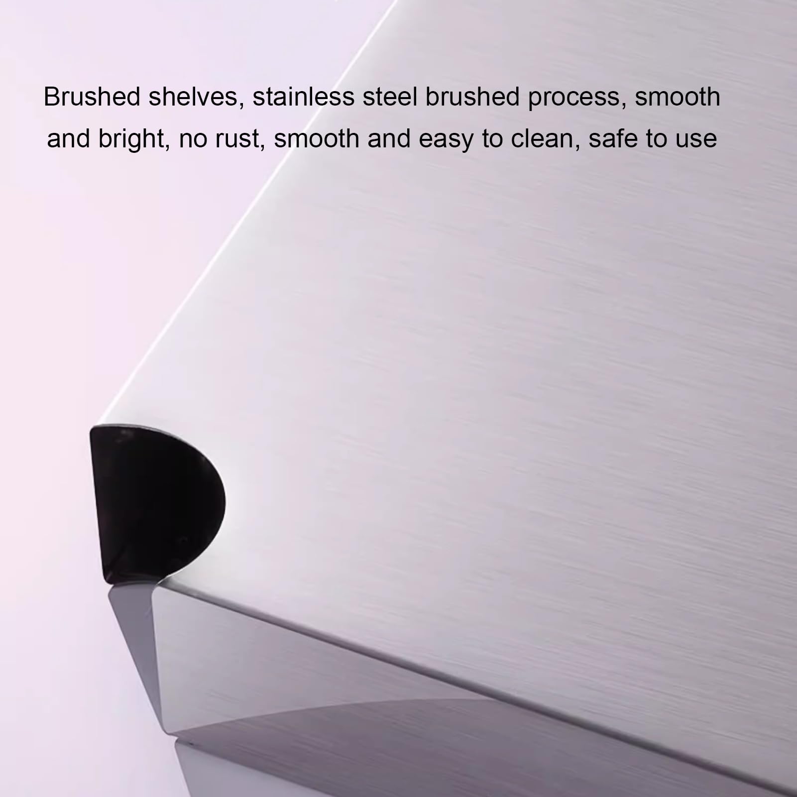 Scaffale regolabile a 5 ripiani in acciaio inox per casa, cucina, ufficio, ristorante, commerciale Sto (100 x 40 x 180 cm) – & versatile nizer