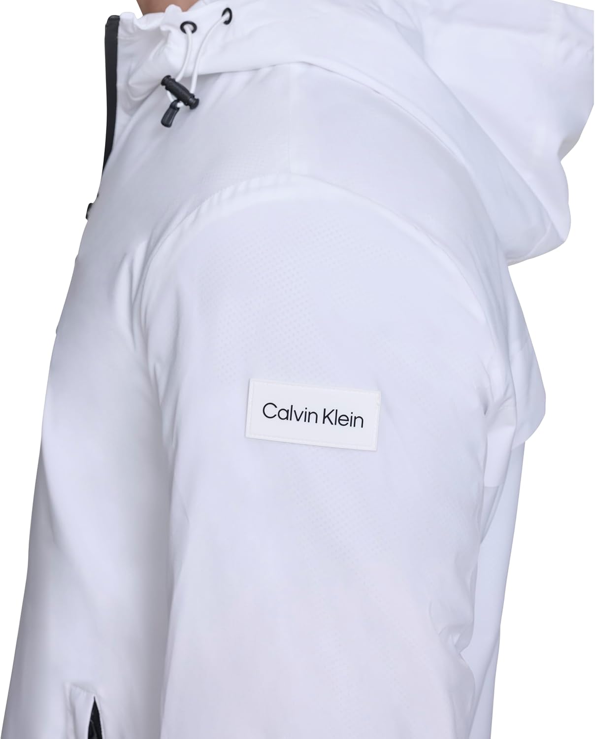 Calvin Klein Men's Performance Windbreaker Jacket With Adjustable Hood