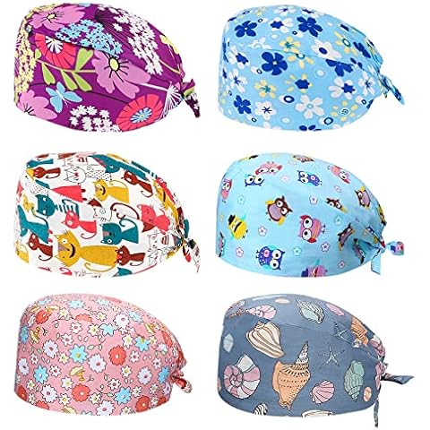 XiYee Gorro de Trabajo 6 Piezas Cover