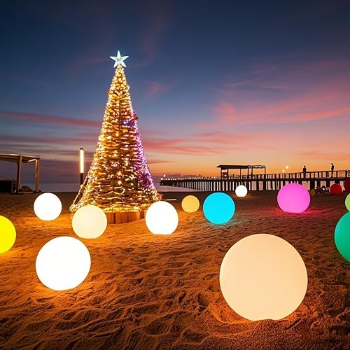 Miniatura 8 de Lámpara de pie con forma de globo, luz LED de bola de 14 pulgadas con control remoto, 16 colores RGB, regulable, recargable, lámpara de globo para