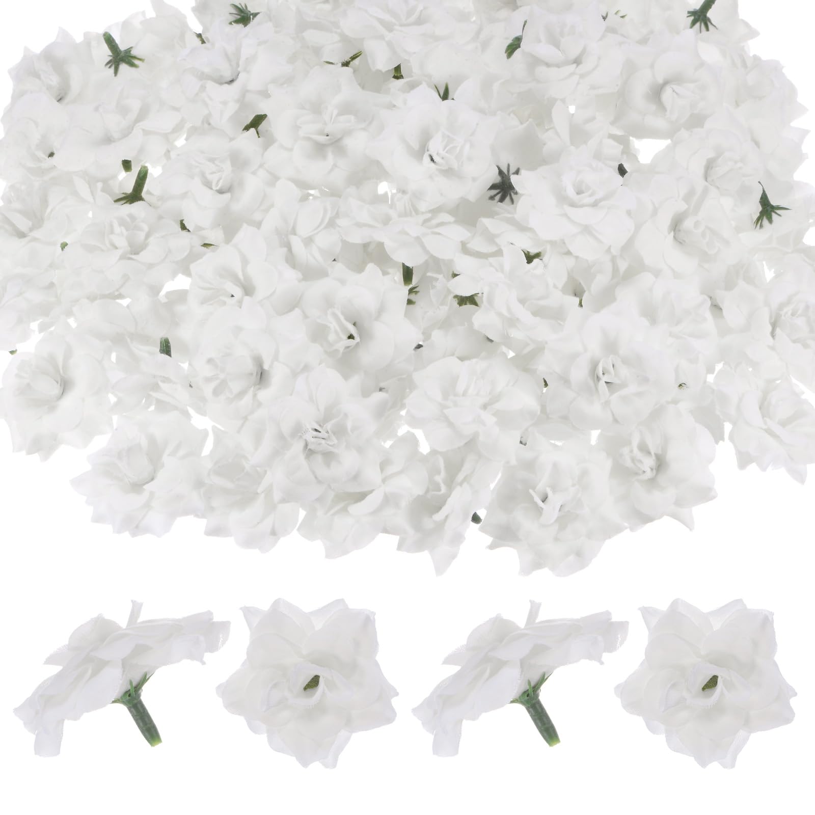 M METERXITY 100-Pack Artificial Roses Heads, Silk Faux Rose Head for Wedding/Bouquet/Flower Wall/DIY Crafts/Party Decoration