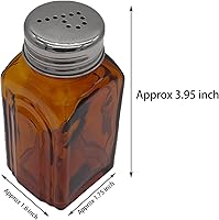 Vista 2 de Salero y pimentero de cristal retro (ámbar)