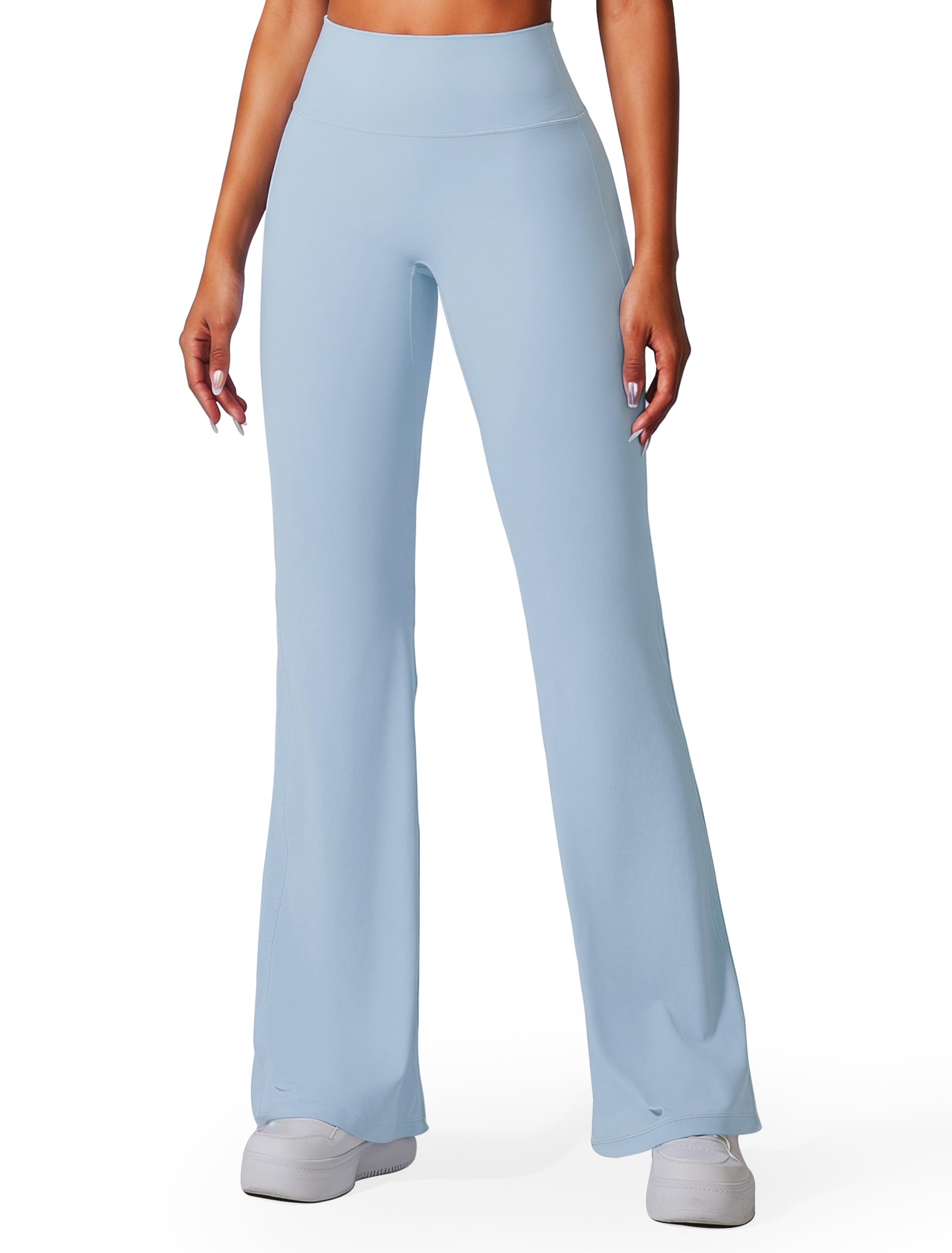 Libin Yogahose Damen Flared Sporthose Leggings | Schlaghose，Flared Leggings，Nahtlose Verarbeitung Sporthosen, Elastische Yogahosen Damen, Hohe Taille, für Yoga & Sport