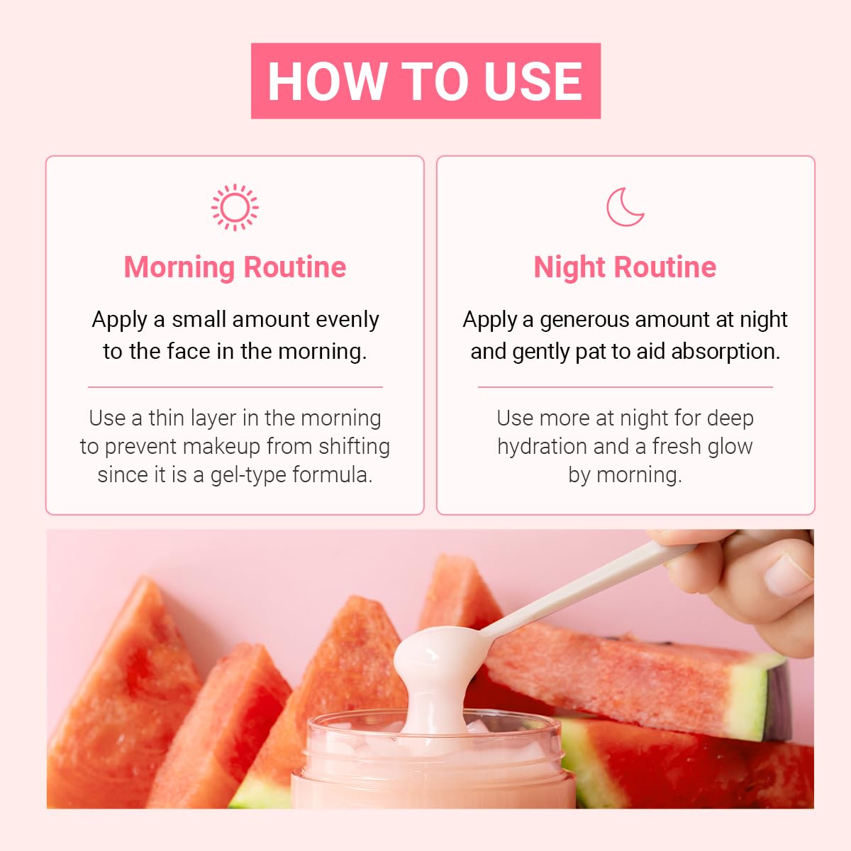 HEIMISH Watermelon Moisture Soothing Gel Cream - Hydrating, Cooling & Soothing, Plumping Facial Cream, Daily Face Moisturizer with Watermelon Extract, Lightweight, Fast-absorbing, 3.7fl.oz/110ml - Image 8