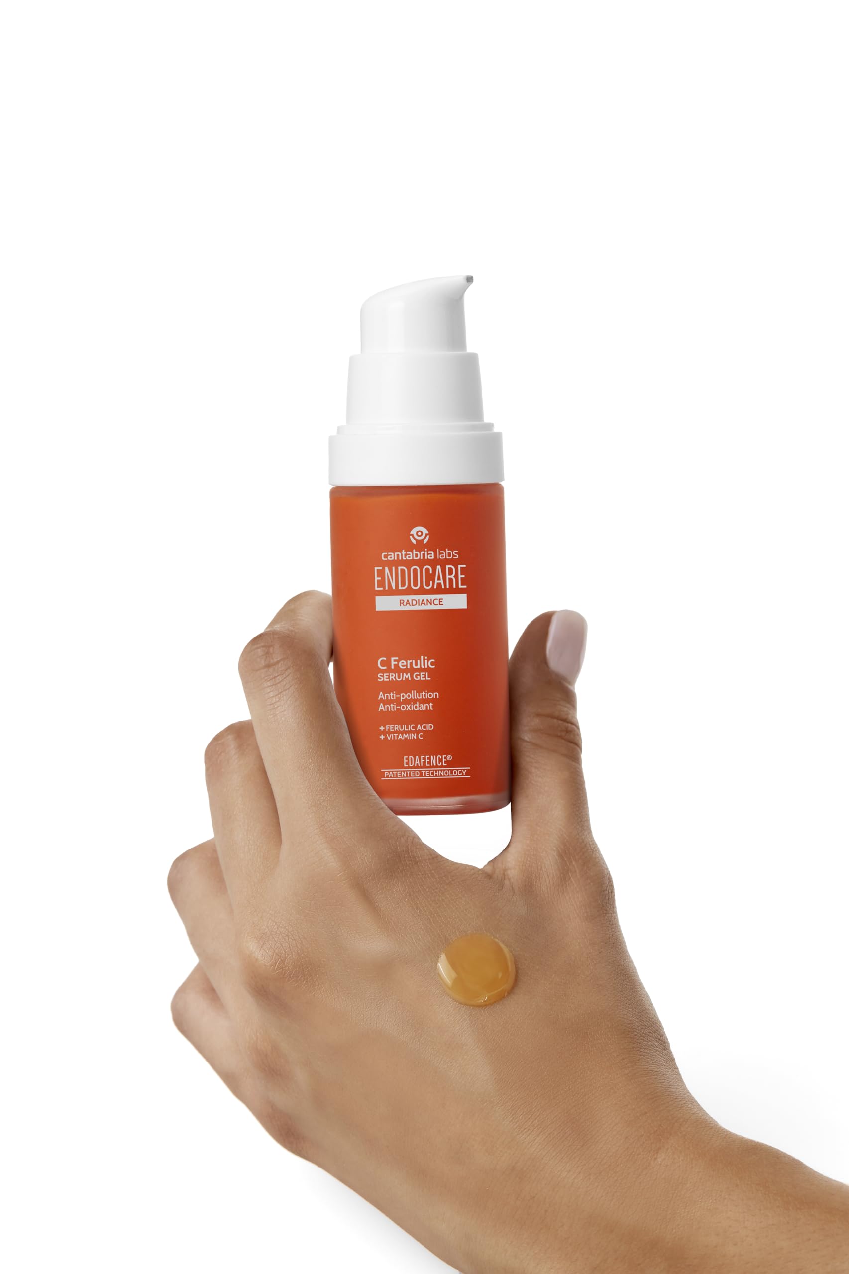 Cantabria Labs Endocare Radiance C Ferulic Serum Żelowe Serum Przeciwpolukcyjne i przeciwutleniające z witaminą C i kwasem ferulowym, szybkie wchłanianie, do wszystkich rodzajów skóry, 30 ml