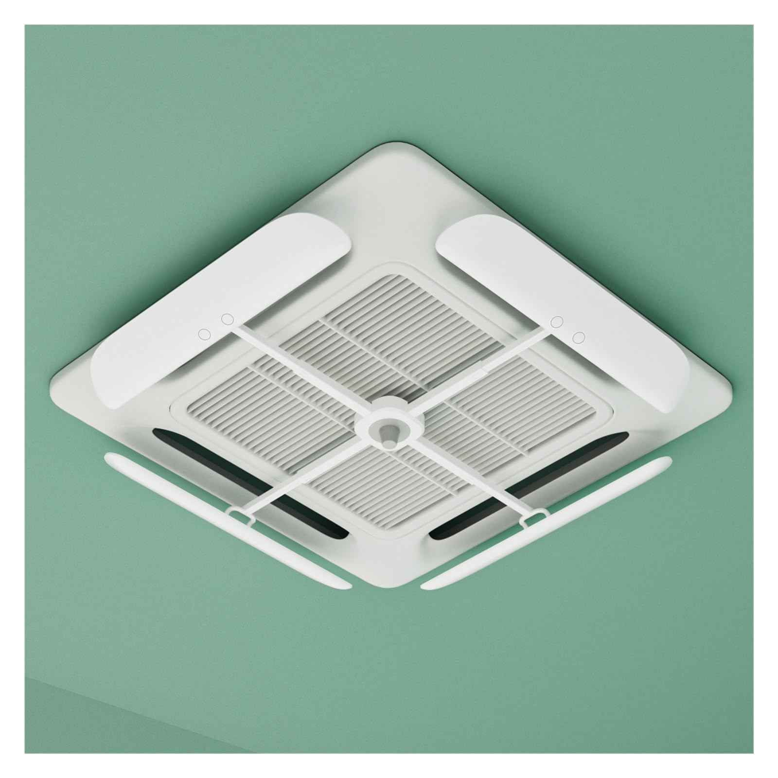 JUSKAQZYI Ceiling Cassette AC Deflector Adjustable Air Conditioner Deflector Anti-Direct Blow Wind Baffle