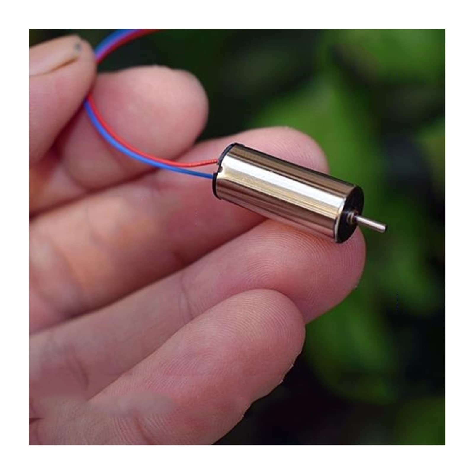 LWOMAN enginer brushless Small Drone Motor Electronic Toy Motor Modle Aircraft Motor 8520 Coreless Motor DC 3.4V 51000rpm High Power Motor Amateur frame (Color : Red and blue line (forward))