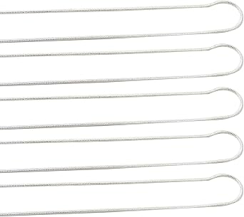 5 Pack Necklace Chain 925 Sterling Silver Necklace Snake Chains Bulk for Jewelry Making, 1.2 mm 22 Inch