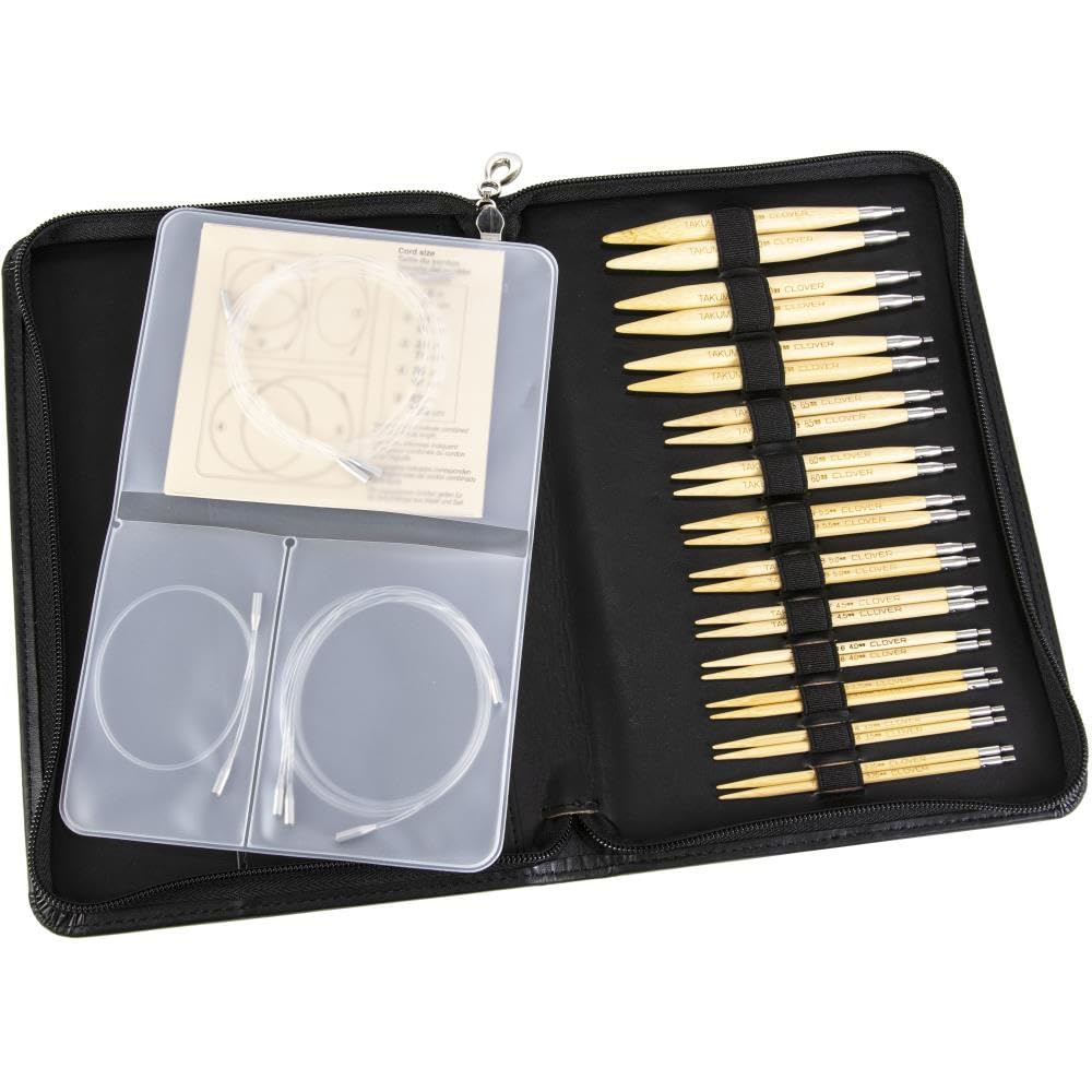 Amazon.com: Takumi Bamboo Interchangeable Circular Knitting Needle Set