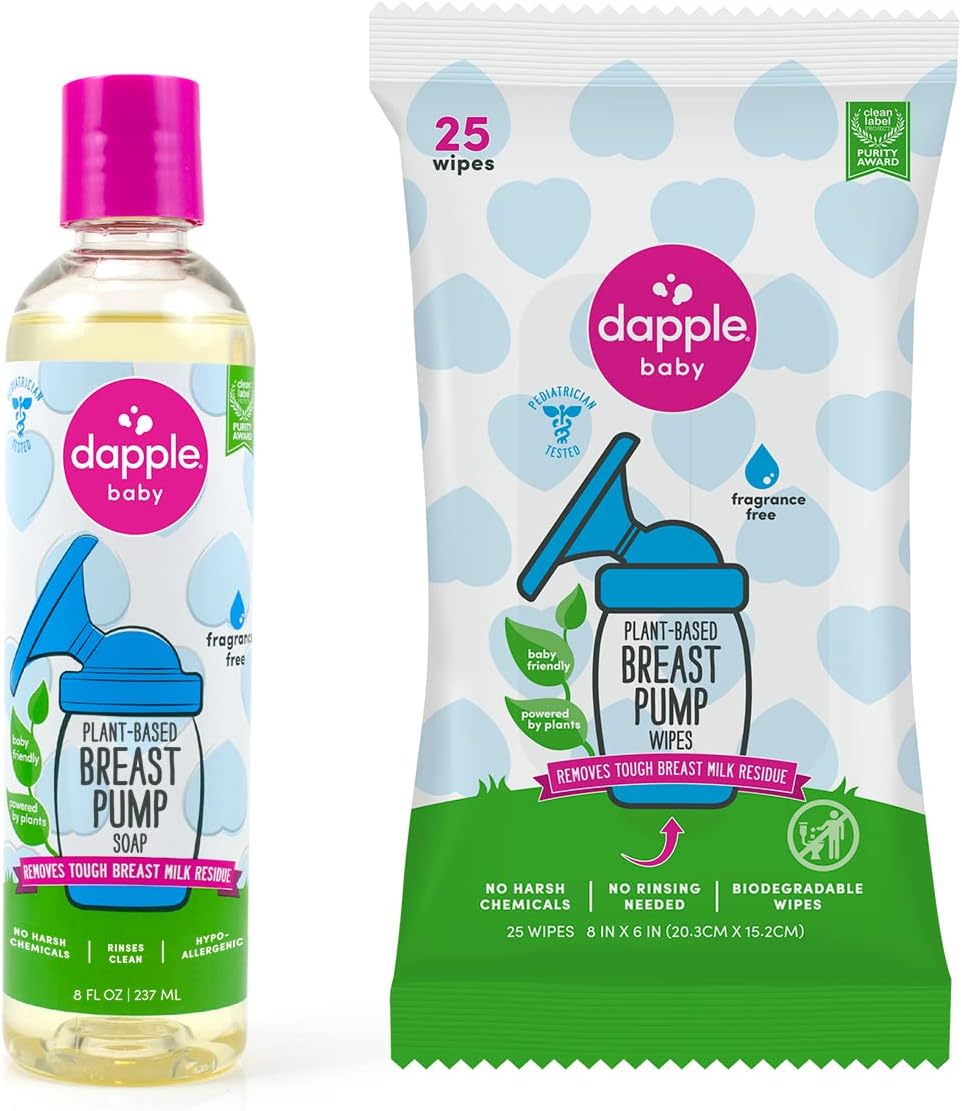 Dapple Breast Pump Cleansing Bundle Baby Breast Pump Wipes