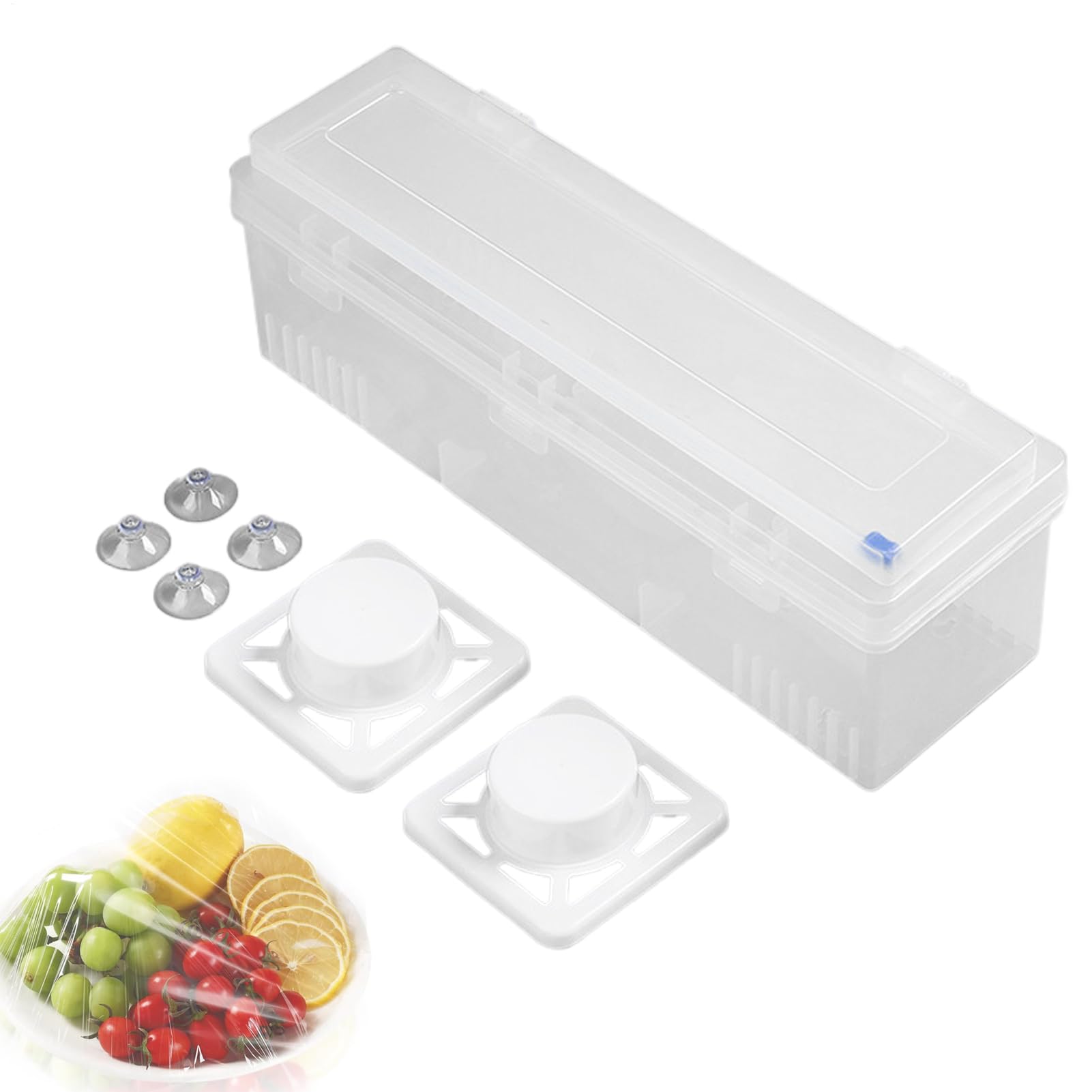 Cortador de film transparente y organizador recargable de rollos para hostelería