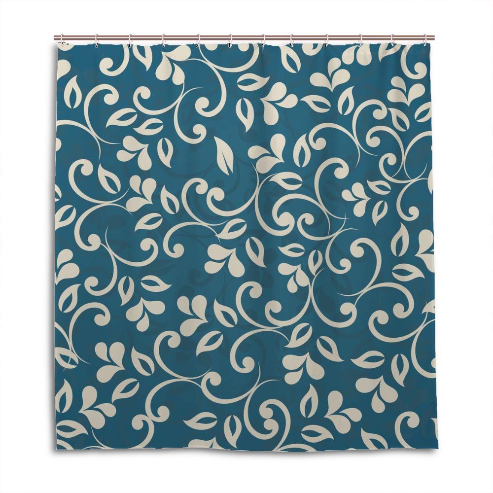 Rideau de douche floral 182x182 cm pour sublimer votre salle de bain familiale
