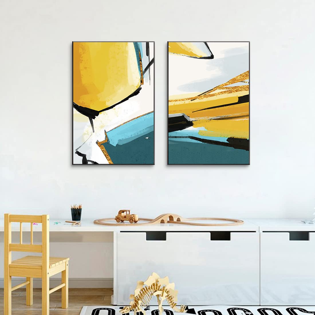 我*2様 抽象画 ゴールドフレーム 抽象画 ゴールドフレーム 我*2様