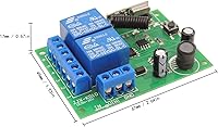 Vista 8 de DieseRC DC 12V 24V 30V Interruptor de control remoto seguro universal inalámbrico 433Mhz RF Placa receptora de relé de 10A con 2 llaveros