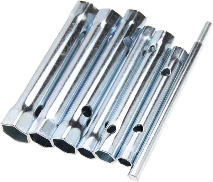 Amazon.co.jp 両端レンチソケット 配管工 バックナット タップ スパークプラグ スパナセット 拡張スパークプラグレンチ 6個