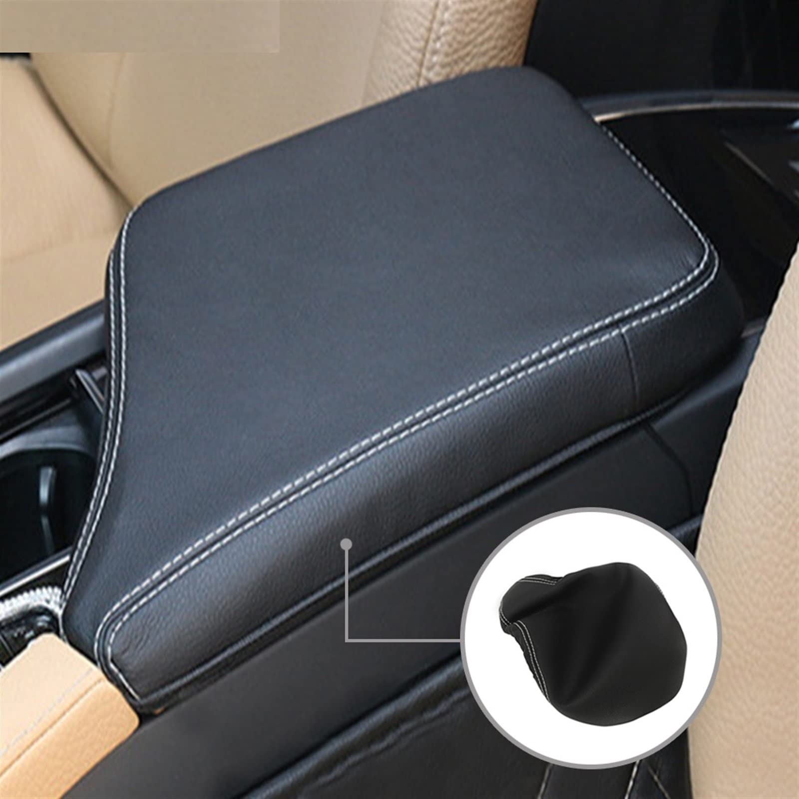 Fits 93-01 Volvo S70 V70 C70 Leather Center Console Armrest Lid Cover