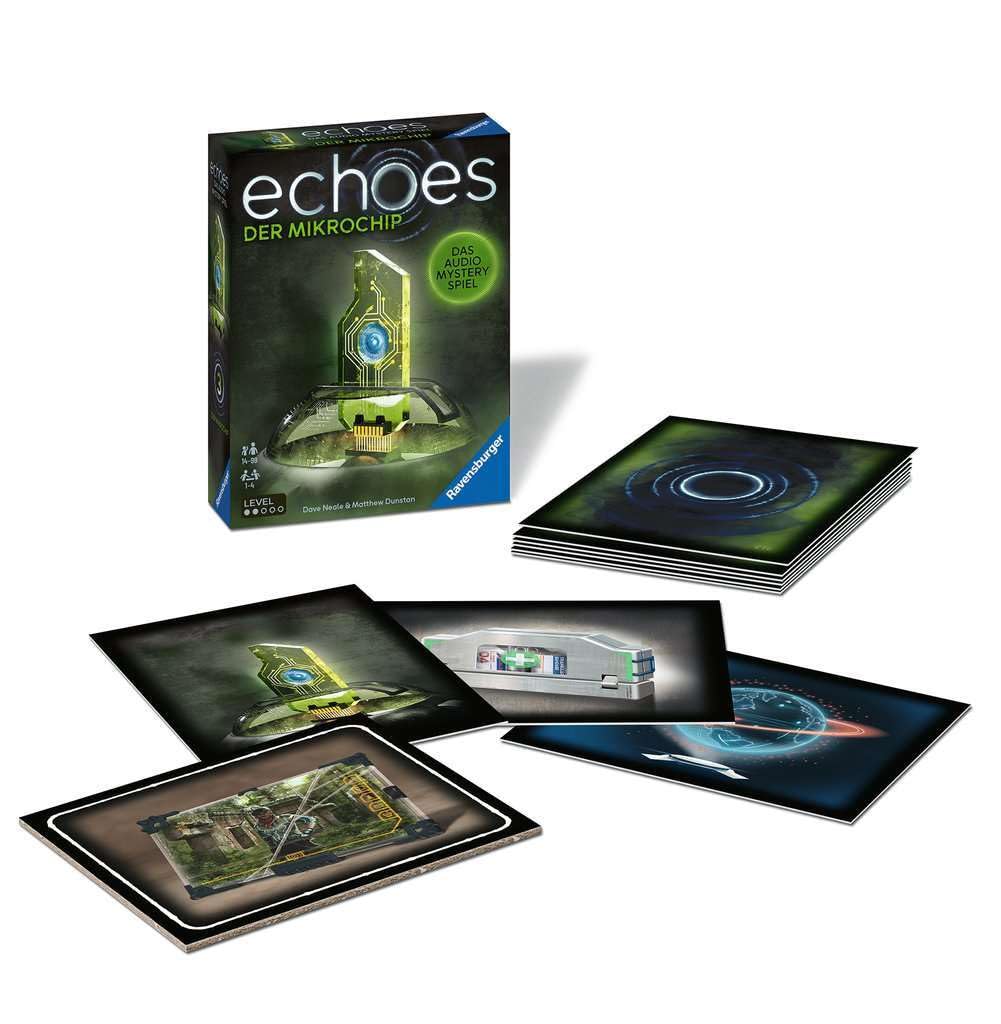 Ravensburger Echoes - Der Mikrochip: Gioco Audio Mystery Cooperativo Con App (Lingua Tedesca, Gioco Di Carte) - 3