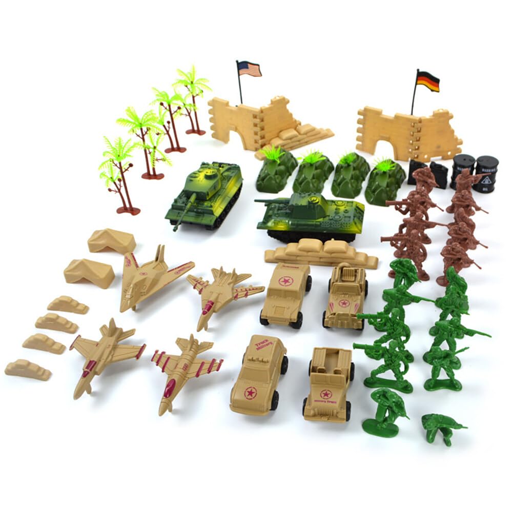 Uposao 100 Pcs Soldats Militaires – Figurines Action Armée – Jouet Éducatif Enfant – Ensemble Luxe