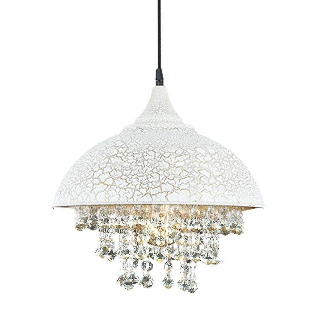 Lustre industriel rétro pour salle Club et Farmhouse, plafonnier E27 en fer blanc