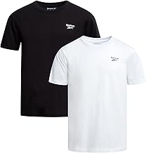 Reebok Boys Athletic Shirts - 2 Pack Breathable Short Sleeve Crewneck Cotton Boys Shirts - Active Kids Clothes for Athleisure
