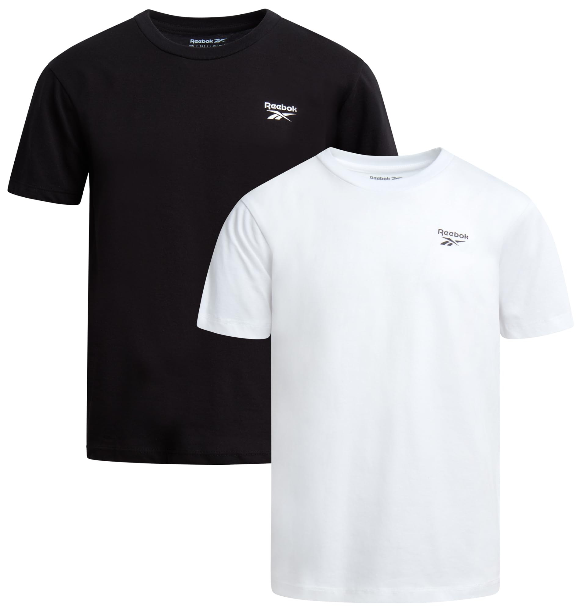 Reebok Boys Athletic Shirts - Short Sleeve Crewneck Boys Shirts 2 Pack