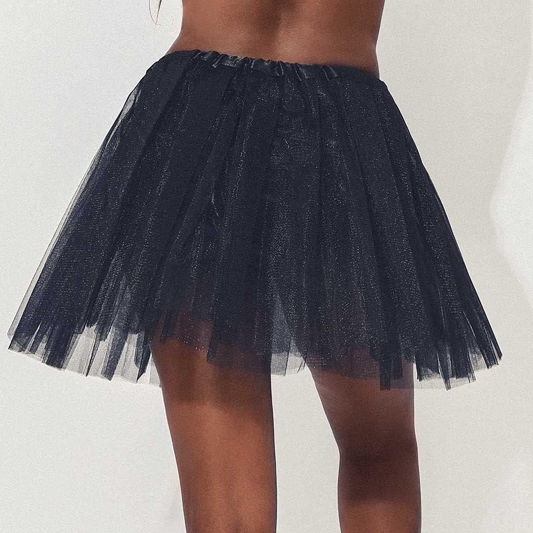 4 Layered Tutu Dance Skirt Rave 1920s Ballet Skirts Costume Dress Tutus for Women and Girls - Image 6