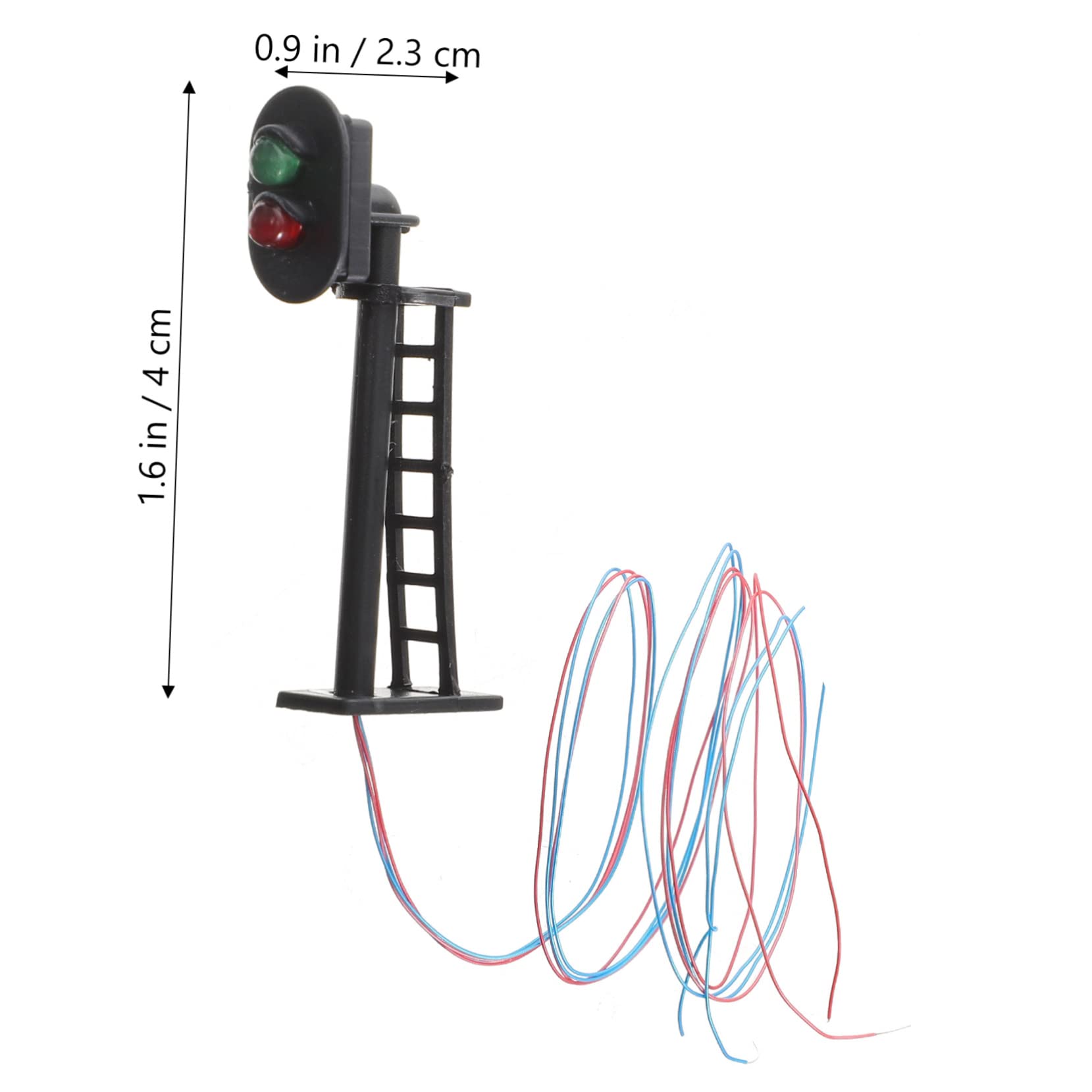 VICASKY Traffic Stop Light Model Boys and Girls Toy Miniature Traffic Signal Educational Plaything DIY Sand Table Accessory Red Yellow Green