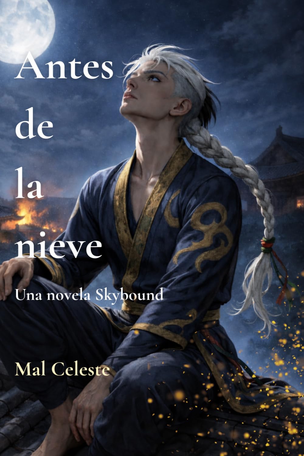 Antes de la nieve: Una fantasía romántica M/M de enemigos a amantes con reencarnación, magia, guerra y devoción eterna (Libro 1 de Skybound)