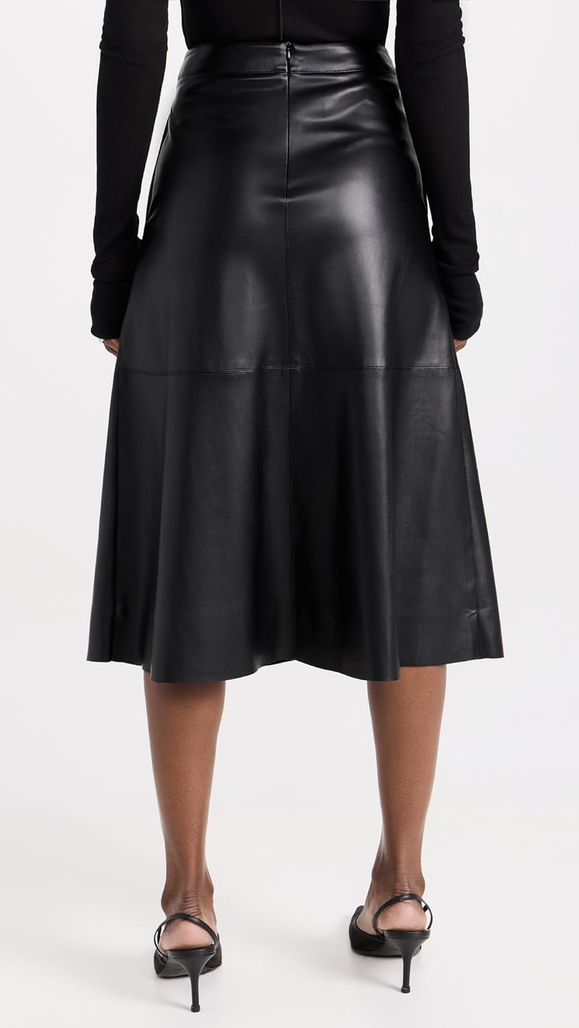 JOE'S JEANS Women's The Lori Vegan Leather Skirt