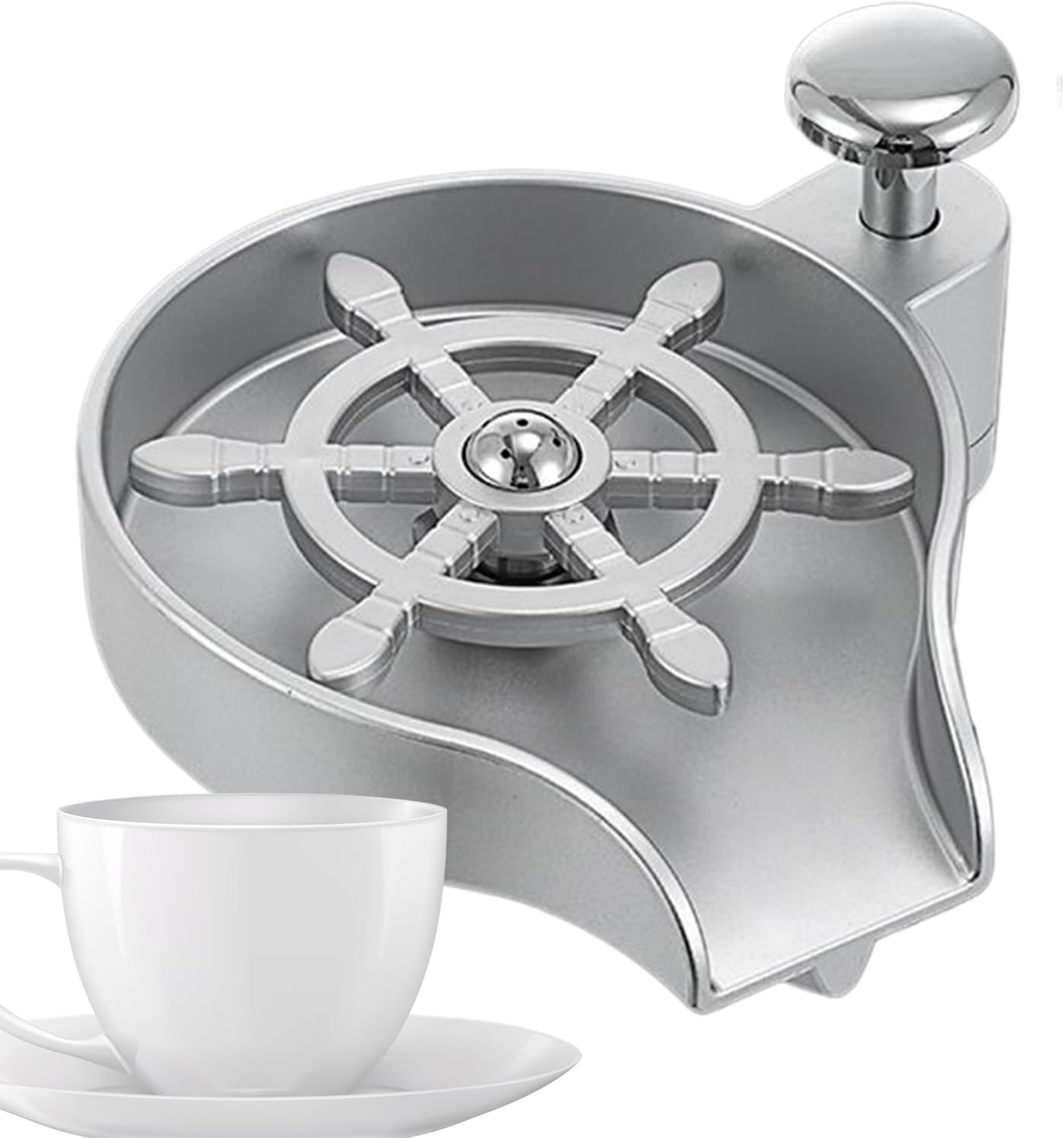 Kitchen Glass Rinser, Stainless Steel Washer, Sink Cup Cleaner, High Pressure Spray Tool, Built in Counter Rinser, Bar Beverage Cleaner, Quick Rinse Device for Sports Water Bottles