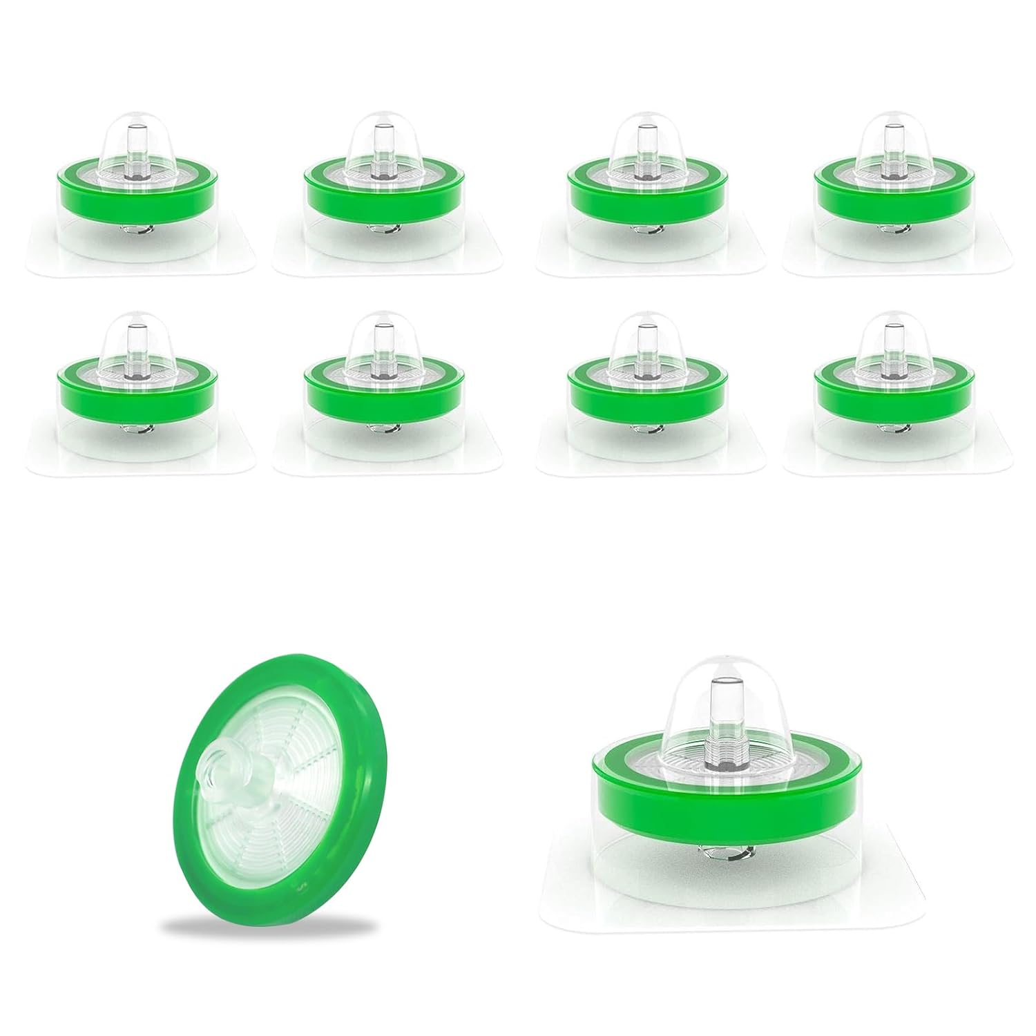 100Pcs Syringe Lab Filter, Sterile PES Hydrophilic Filters, 0.22um Pore Size, 13mm Membrane Diameter for Laboratory, Individually Packed