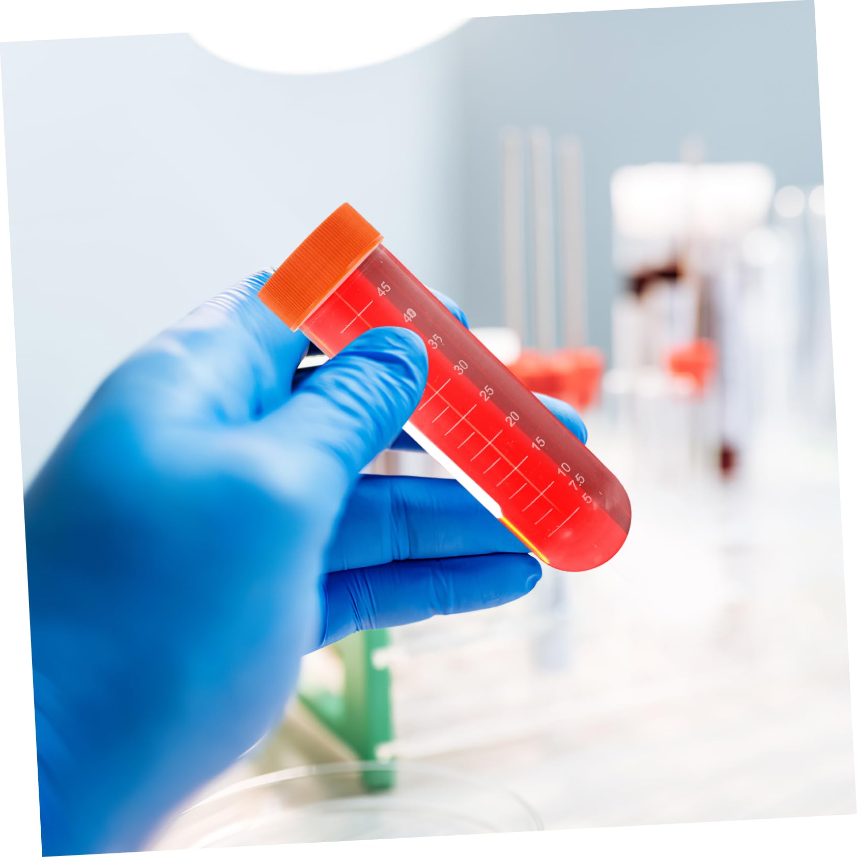 SOLUSTRE 100piezas Tubos de Centrífuga Rosca para Experimentos Científicos Tubos de Ensayo de Plástico para Laboratorio y Pruebas Químicas